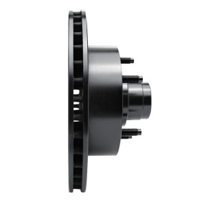 Ford E-150 Econoline Brake Rotor (1) - Front Right - R1 Concepts - Drilled & Slotted - Black - `94-`01